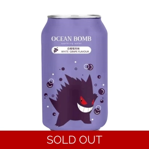 Ocean Bomb Pokemon Gengar White Grape Flavour Sparkling Water 355ml